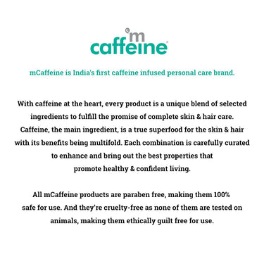 mCaffeine Anti Dandruff Shampoo for Women & Men | Shampoo for Dry Scalp & Dandruff | Goodness of Coffee, Natural AHA & Cinnamon | SLS & Paraben Free - 250ml